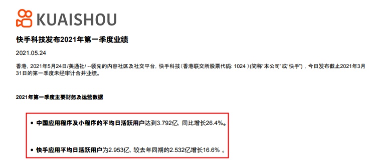 快手將于8月25日發(fā)布2023年第二季度財(cái)報(bào)